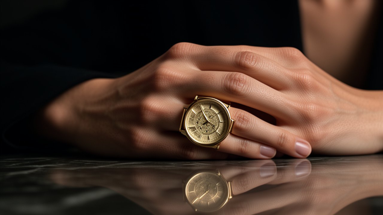 Bague montre : l'horlogerie qui se glisse au doigt